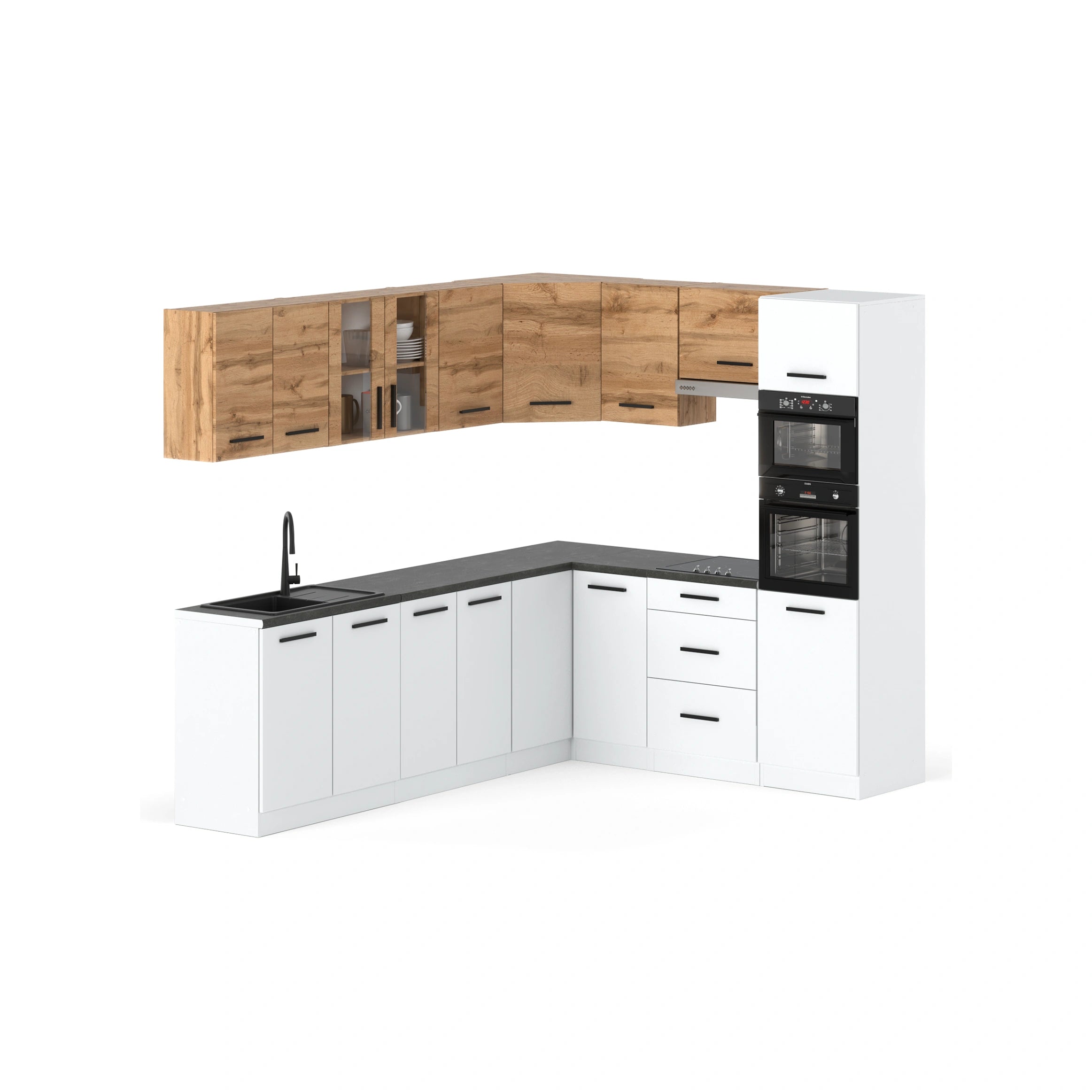 Kuchnia narożna słupek 460 cm